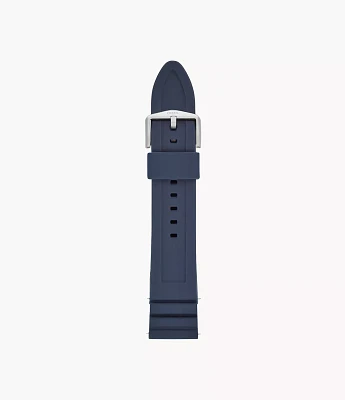 22mm Dark Blue Silicone Watch Strap