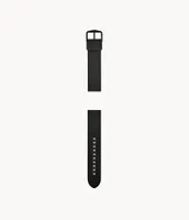 22mm Black Silicone Strap