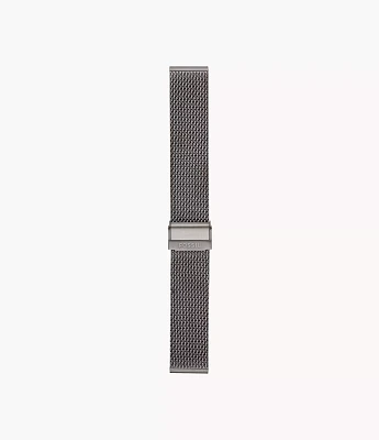 22mm Smoke Stainless Steel Mesh Bracelet