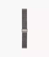22mm Smoke Stainless Steel Mesh Bracelet