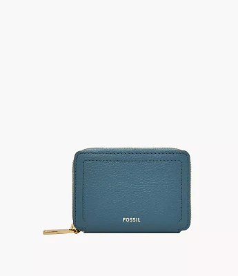 Logan RFID Zip Around Card Case
