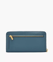 Logan RFID Zip Around Clutch