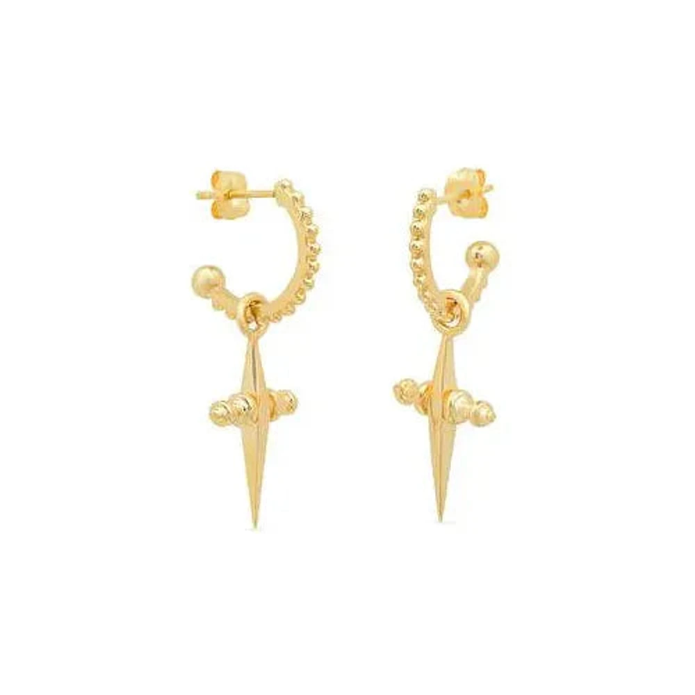 Luv Aj Mini Cross Hoops