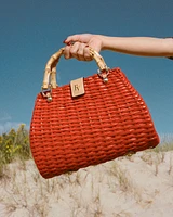 Rooster Wicker Bag