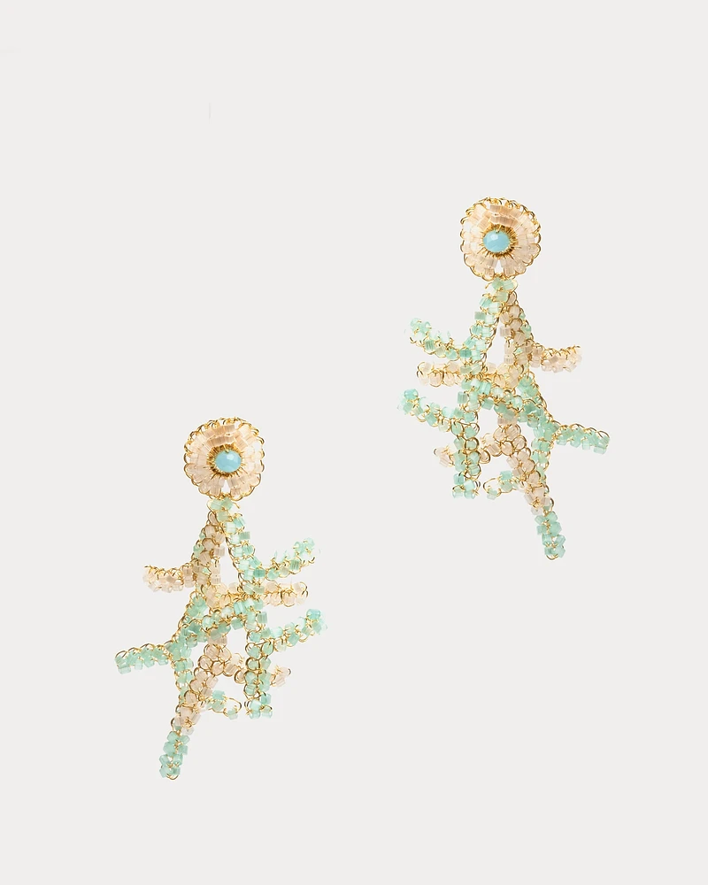 Coral Drop Earring