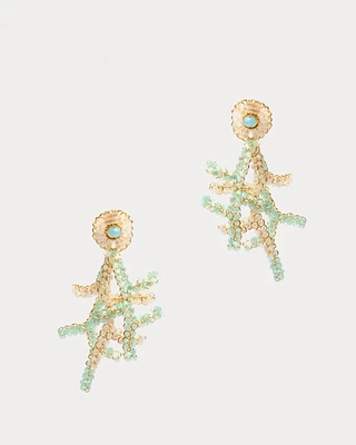 Coral Drop Earring