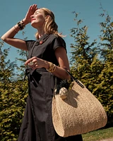 Embe Braided Raffia Tote