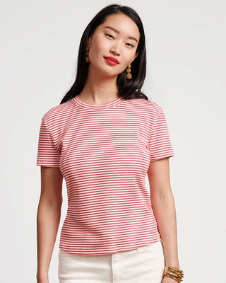 Crewneck Ribbed Tee
