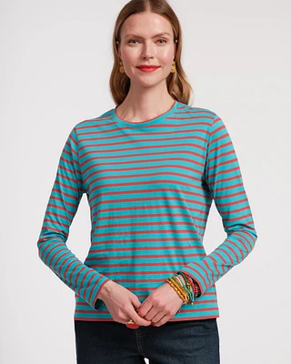 Long Sleeve Striped Tee Shirt
