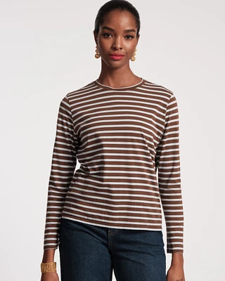 Long Sleeve Striped Tee Shirt