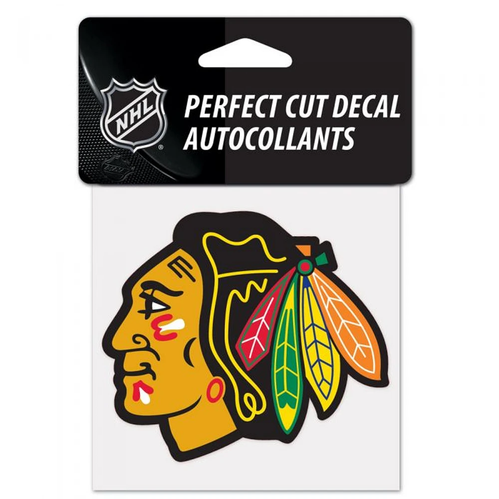 Chicago Blackhawks Perfect Cut Colour Decal 4" x 4"
