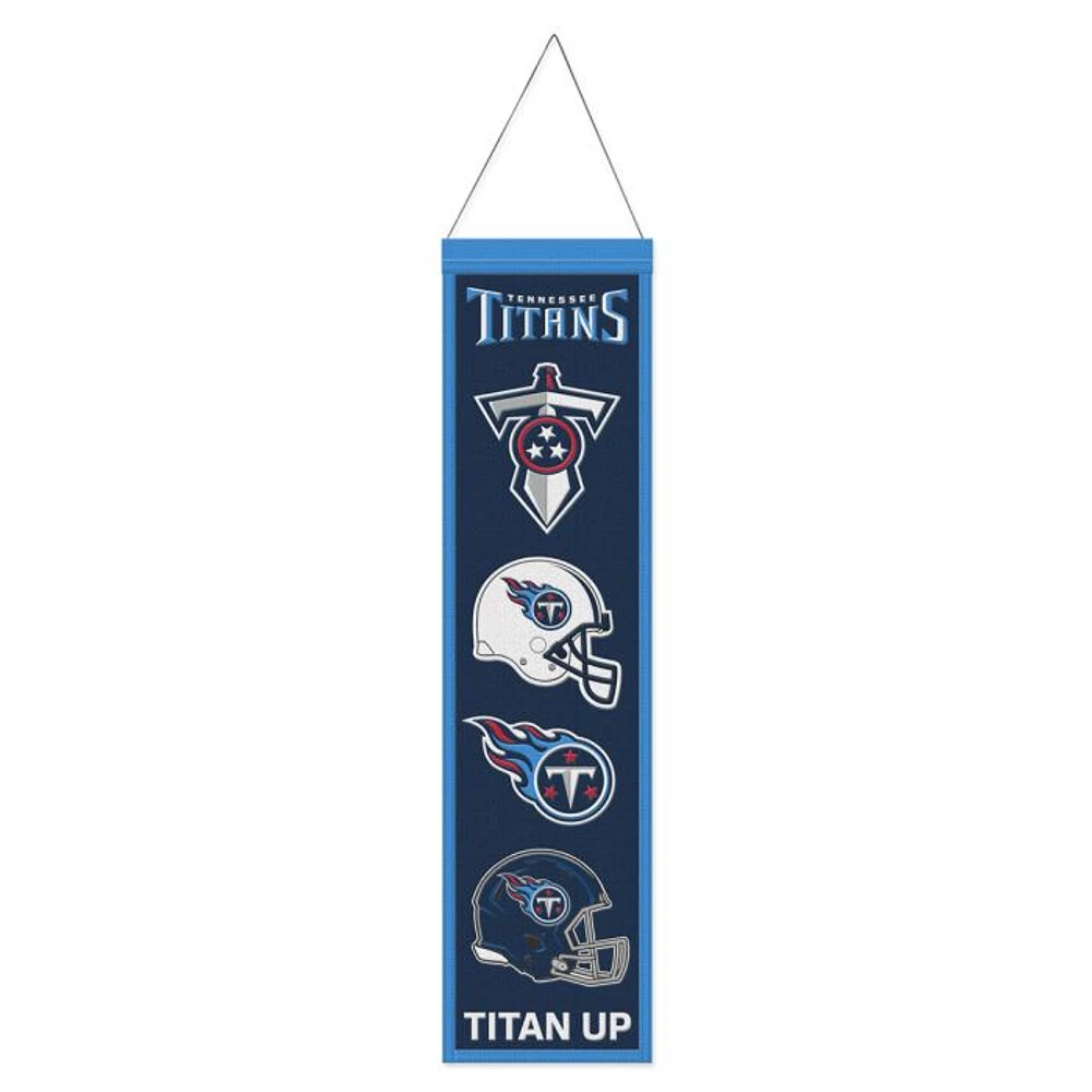 Tennessee Titans Evolution Wool Banner 8" x 32"
