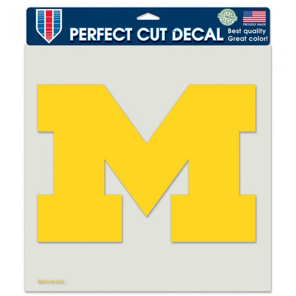 Michigan Wolverines Perfect Cut Colour Decal 8" x 8"