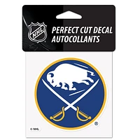 Buffalo Sabres Perfect Cut Colour Decal 4" x 4"