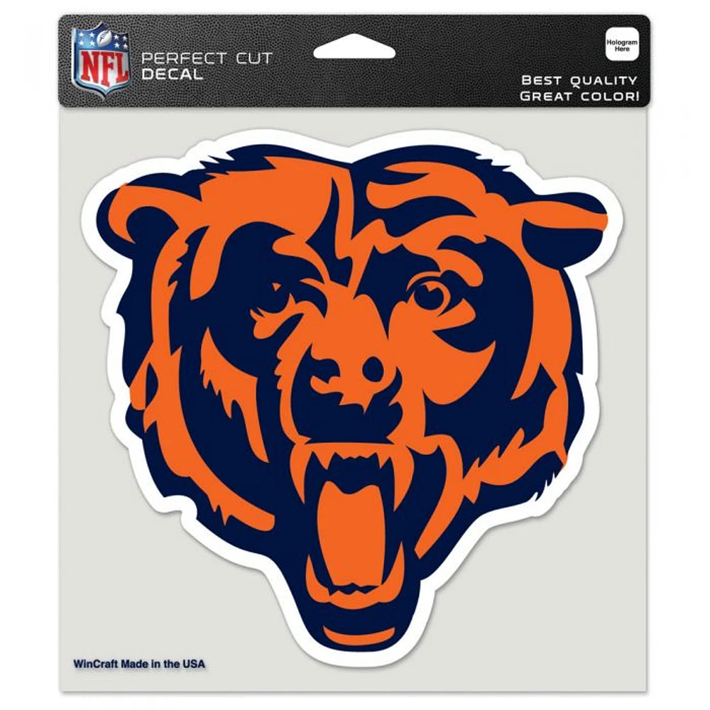Chicago Bears Bear Logo Perfect Cut Colour Decal 8" x 8"