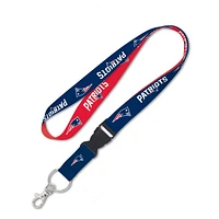 New England Patriots Lanyard With Detachable Buckle 1"
