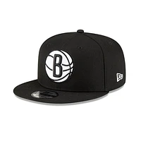 Brooklyn Nets Black and White 9Fifty