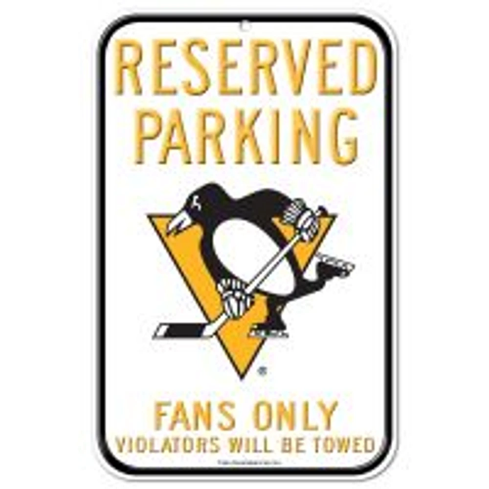 Pittsburgh Penguins Plastic Sign 11" x 17"