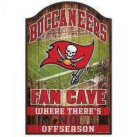 Tampa Bay Buccaneers Fan Cave Wood Sign 11" x 17" 1/4" Thick