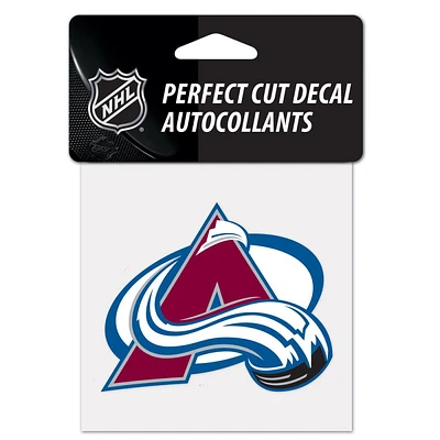 Colorado Avalanche Perfect Cut Colour Decal 4" x 4"