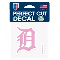 Detroit Tigers Pink Perfect Cut Colour Decal 4" x 4"
