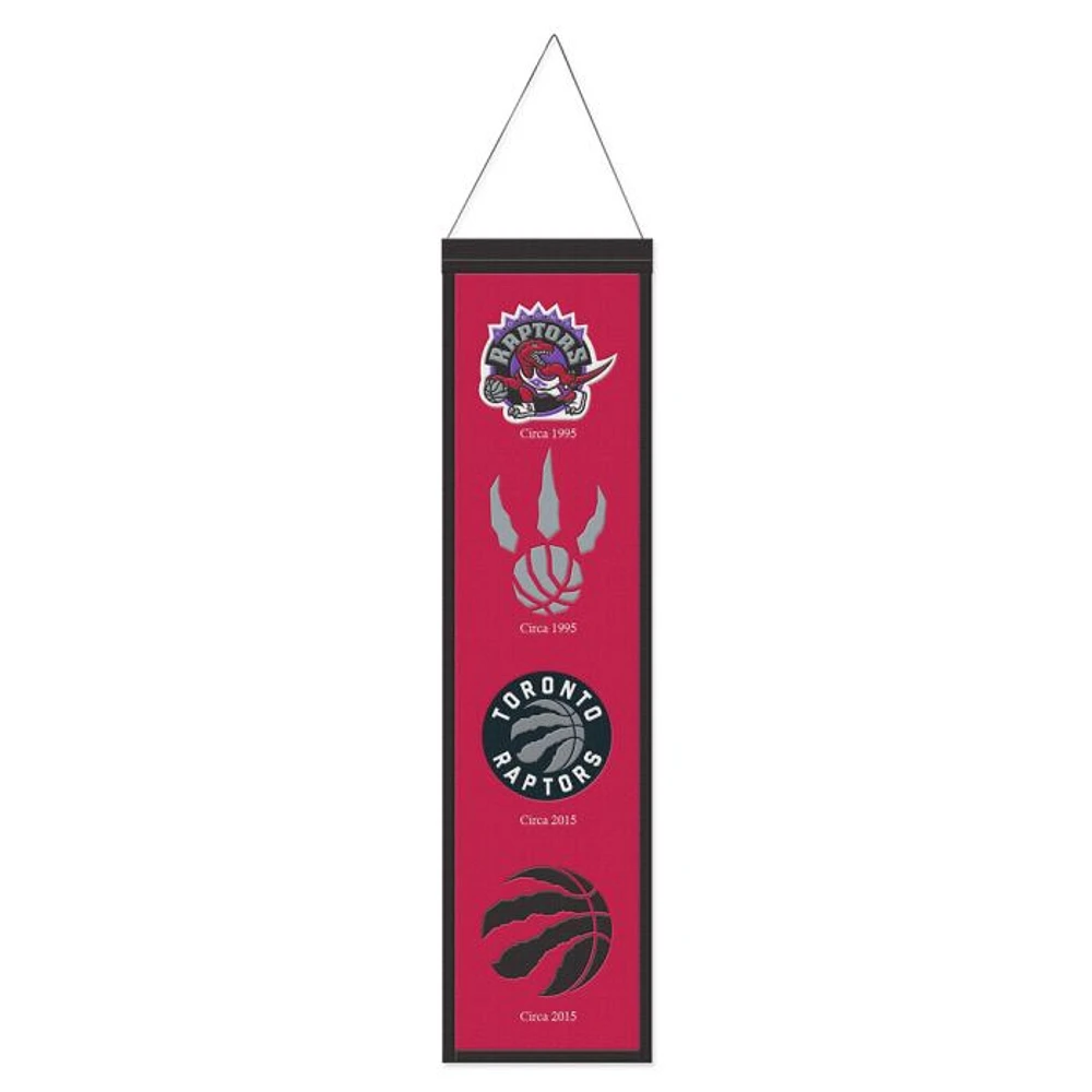 Toronto Raptors Evolution Wool Banner 8" x 32"