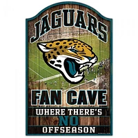 Jacksonville Jaguars Fan Cave Wood Sign 11" x 17" 1/4" Thick