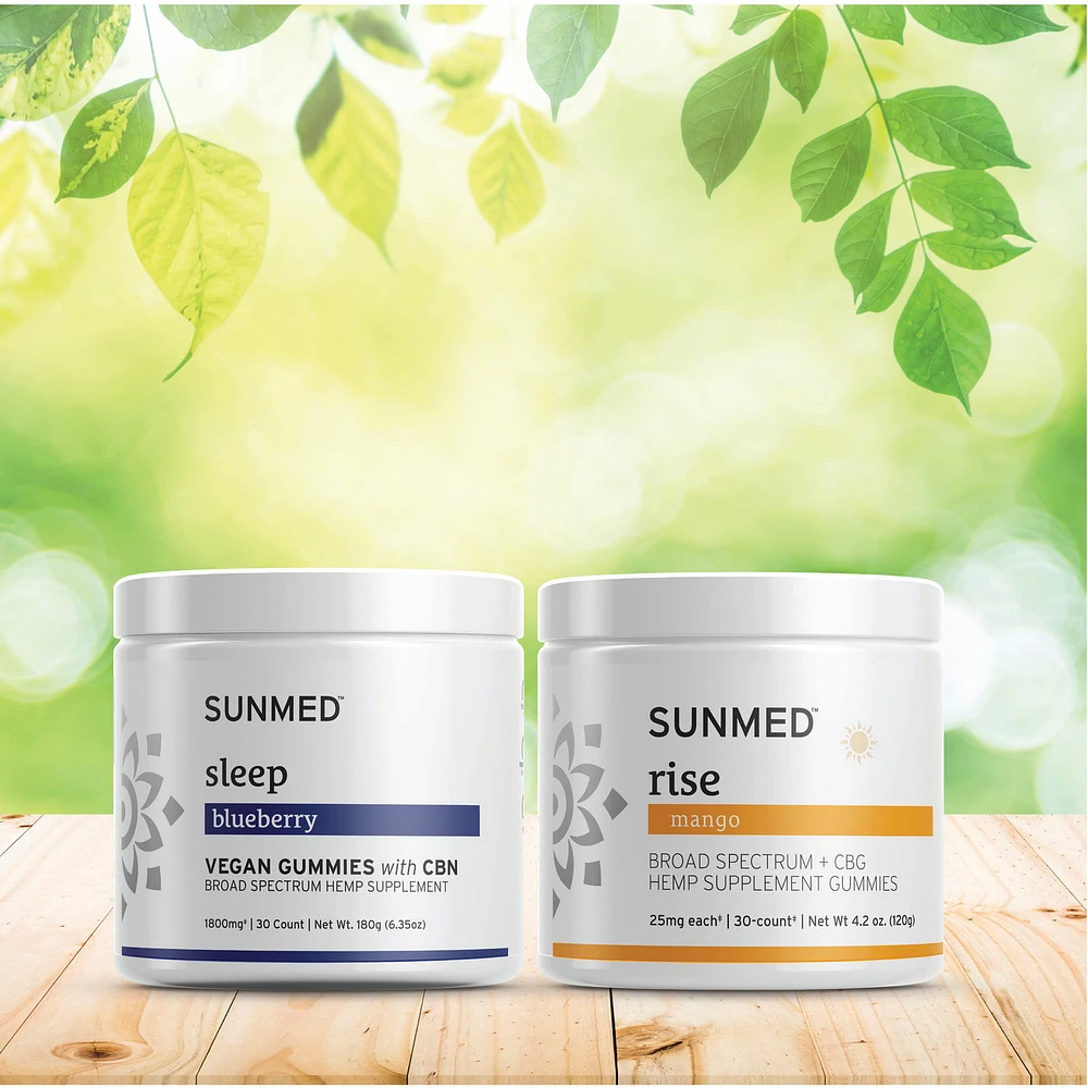 Broad Spectrum Sleep + Rise Gummies Bundle