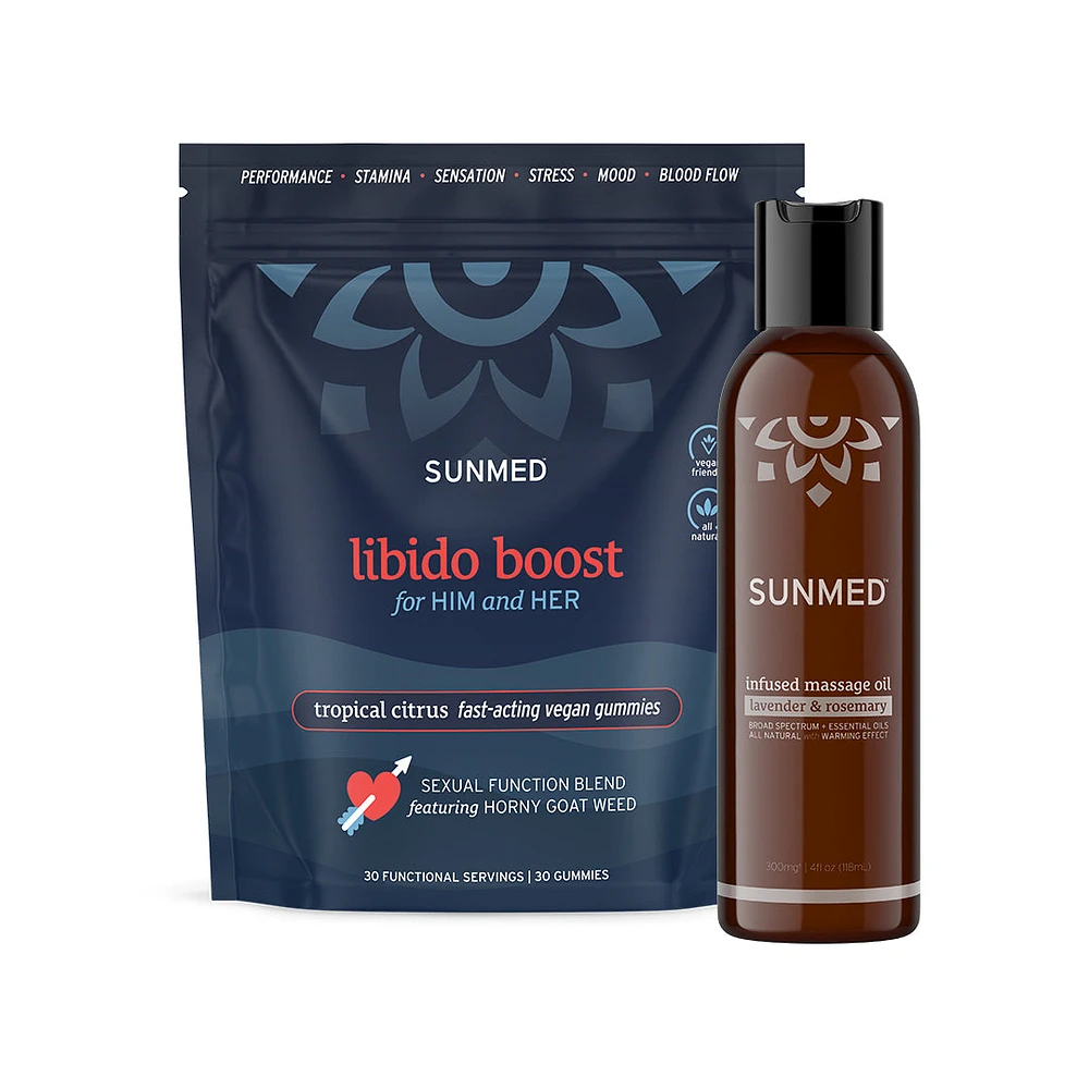 Libido Gummies + Massage Oil Bundle