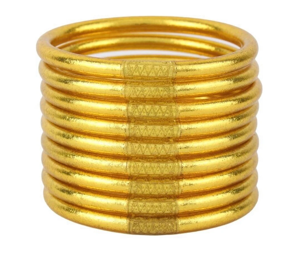 Budha girl gold all weather bangels