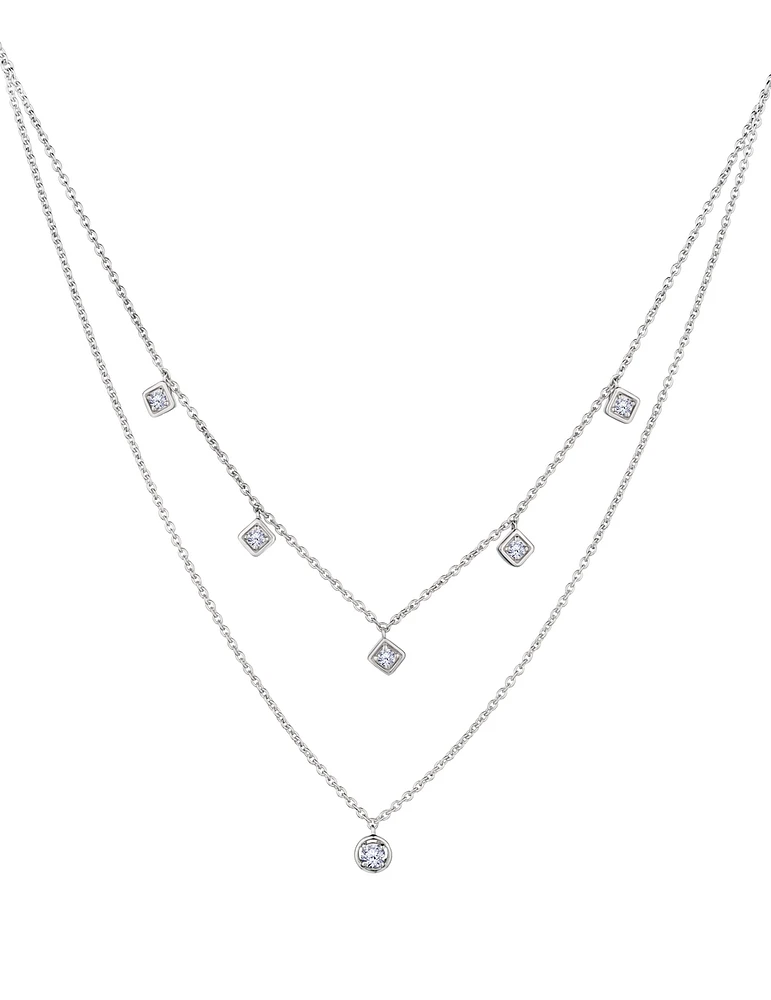 .52 Carat of Lab Grown Diamonds Necklace, Silver.....................NOW