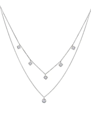 .52 Carat of Lab Grown Diamonds Necklace, Silver.....................NOW