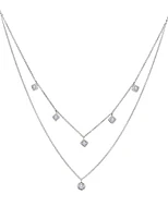 .52 Carat of Lab Grown Diamonds Necklace, Silver.....................NOW