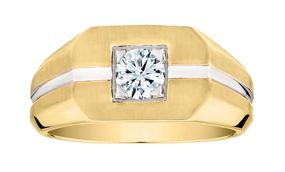 .52 Carat of Lab Grown Diamond Men's Ring, 10kt Two Tone.....................NOW