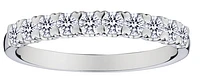 .50 Carat of Lab Grown Diamonds Band, Silver.....................NOW