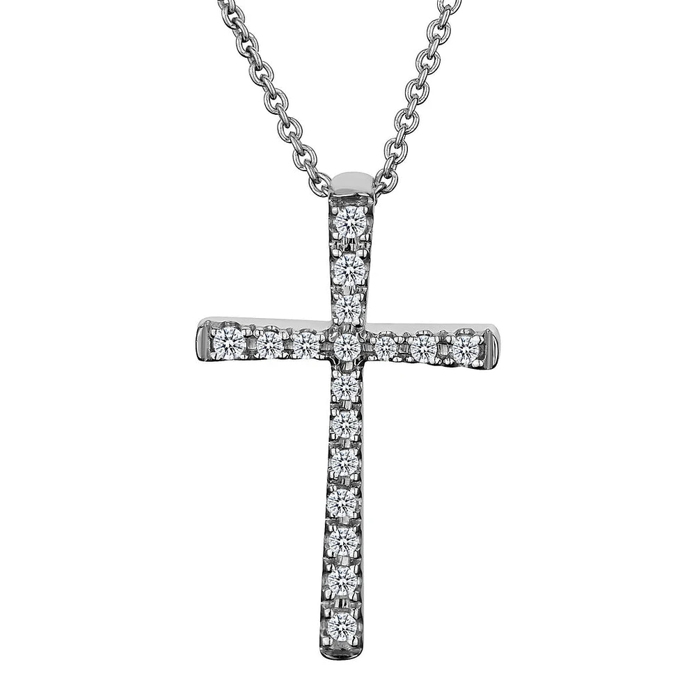 10 Carat of Diamonds Cross Pendant