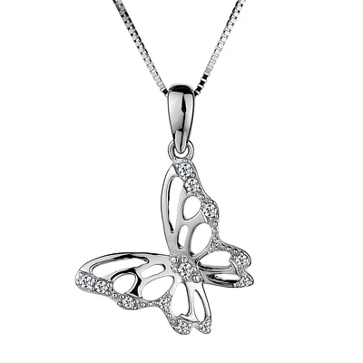 .10 Carat of Diamonds "Butterfly" Pendant, 10kt White Gold....................NOW