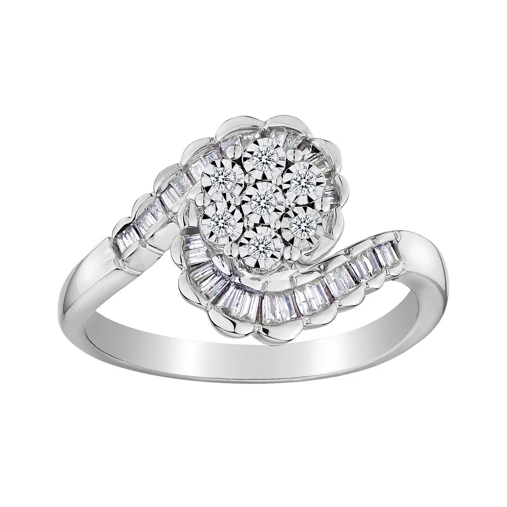.25 Carat of Diamonds "Dazzle" Ring, 10kt White Gold.....................NOW