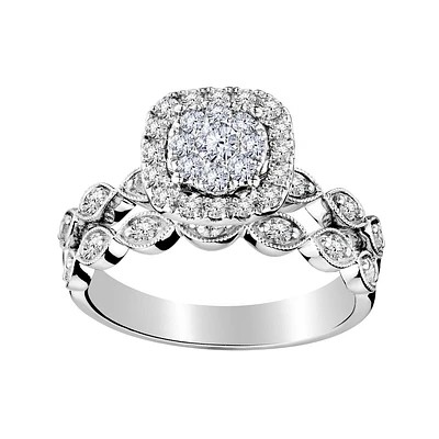 75 Carat of Diamonds Engagement Ring Set