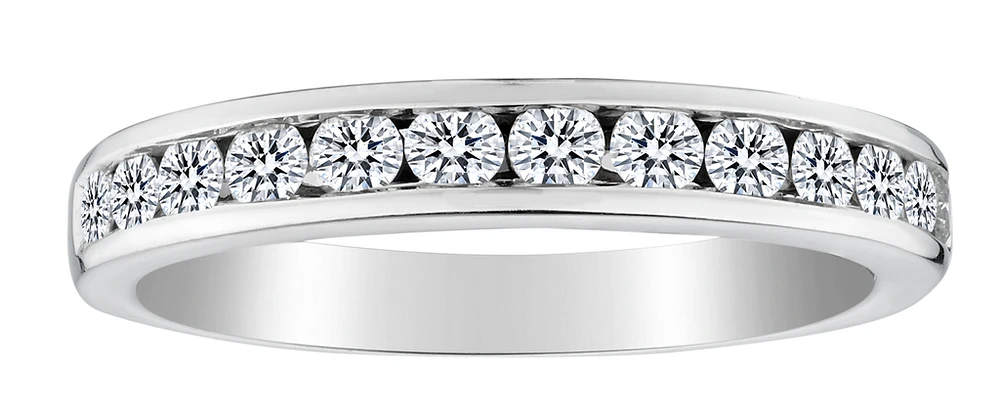.50 Carat of Diamonds Band, 14kt White Gold.....................NOW