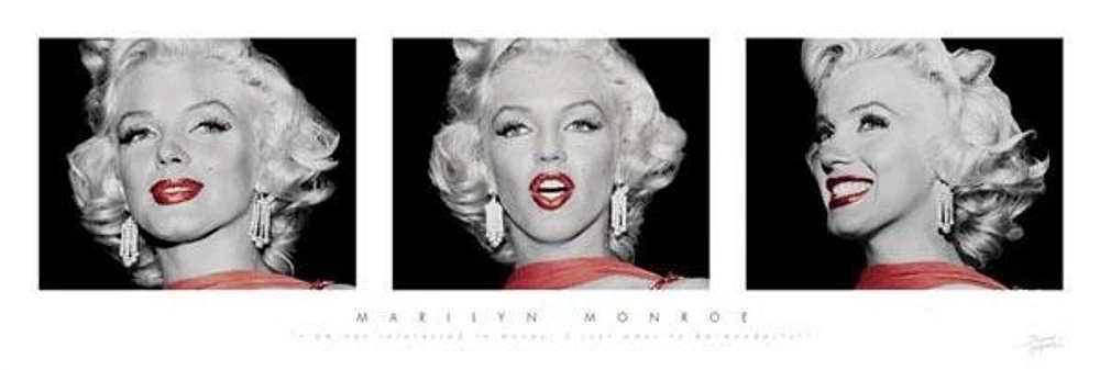 Marilyn Monroe - (Red Dress Triptych)