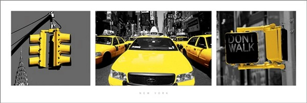 New York - (Yellow Triptych)