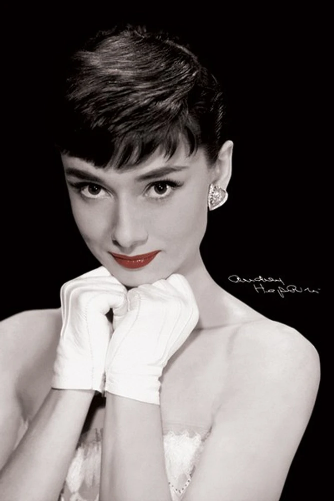 Audrey Hepburn - (Red Lips)