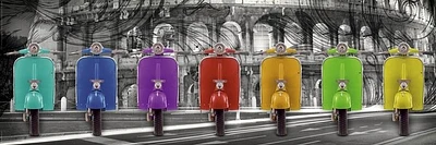 Multicolors scooters  