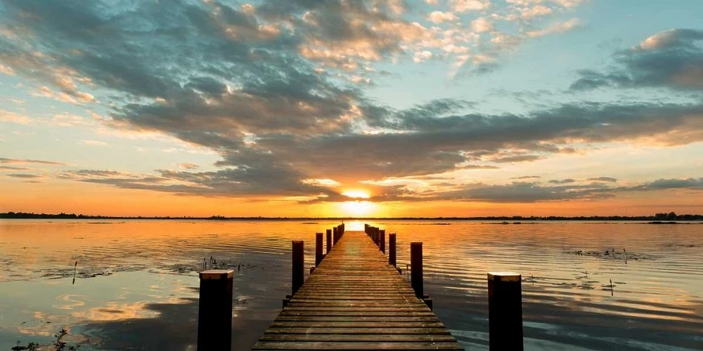 Pangea Images - Morning Lights on a Jetty (detail)