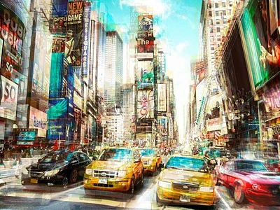 Peter Berry - Times Square Multiexposure I