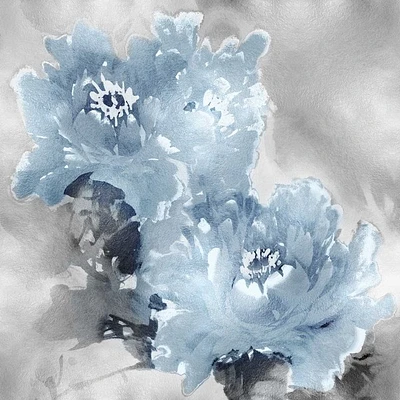 East Ruban Home - Flower Bloom On Silver I
