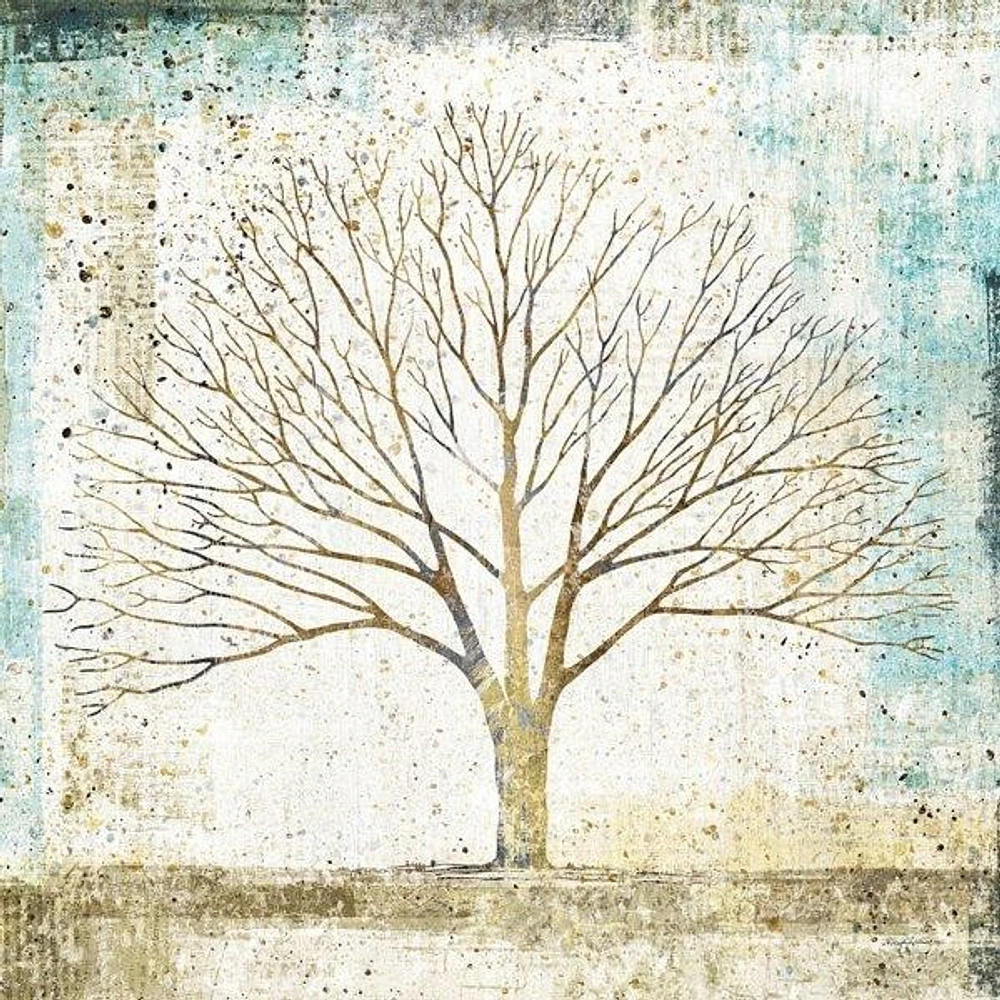 Avery Tillmon - Solitary Tree Collage - 27X27
