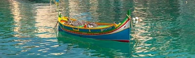 Assaf Frank - Colorful Maltese boats St Julians bay, Malta