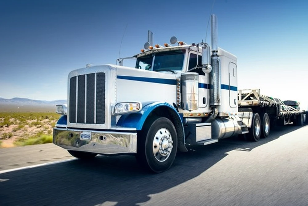 Truck and Highway at Day